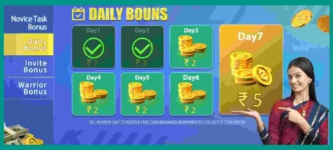 Lucky 100 App Daily Bonus Reward