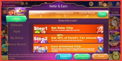 How to Refer to Rummy Glee APK